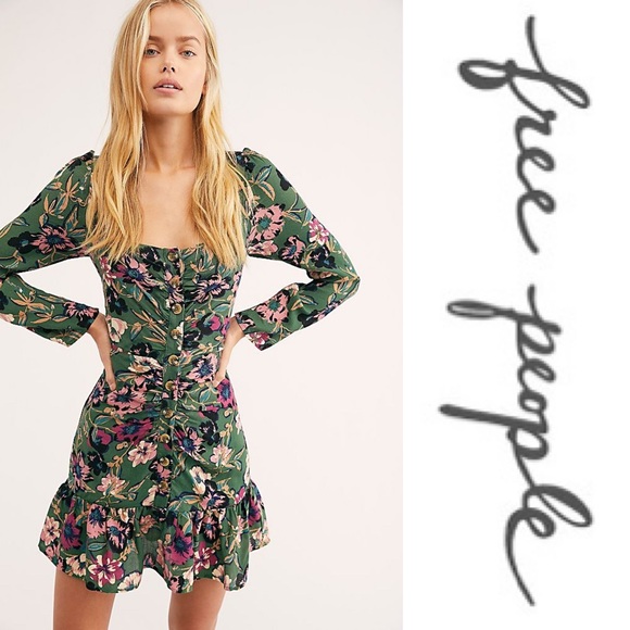 Free People Dresses & Skirts - Free People • Forever Printed Mini Dress • NWT